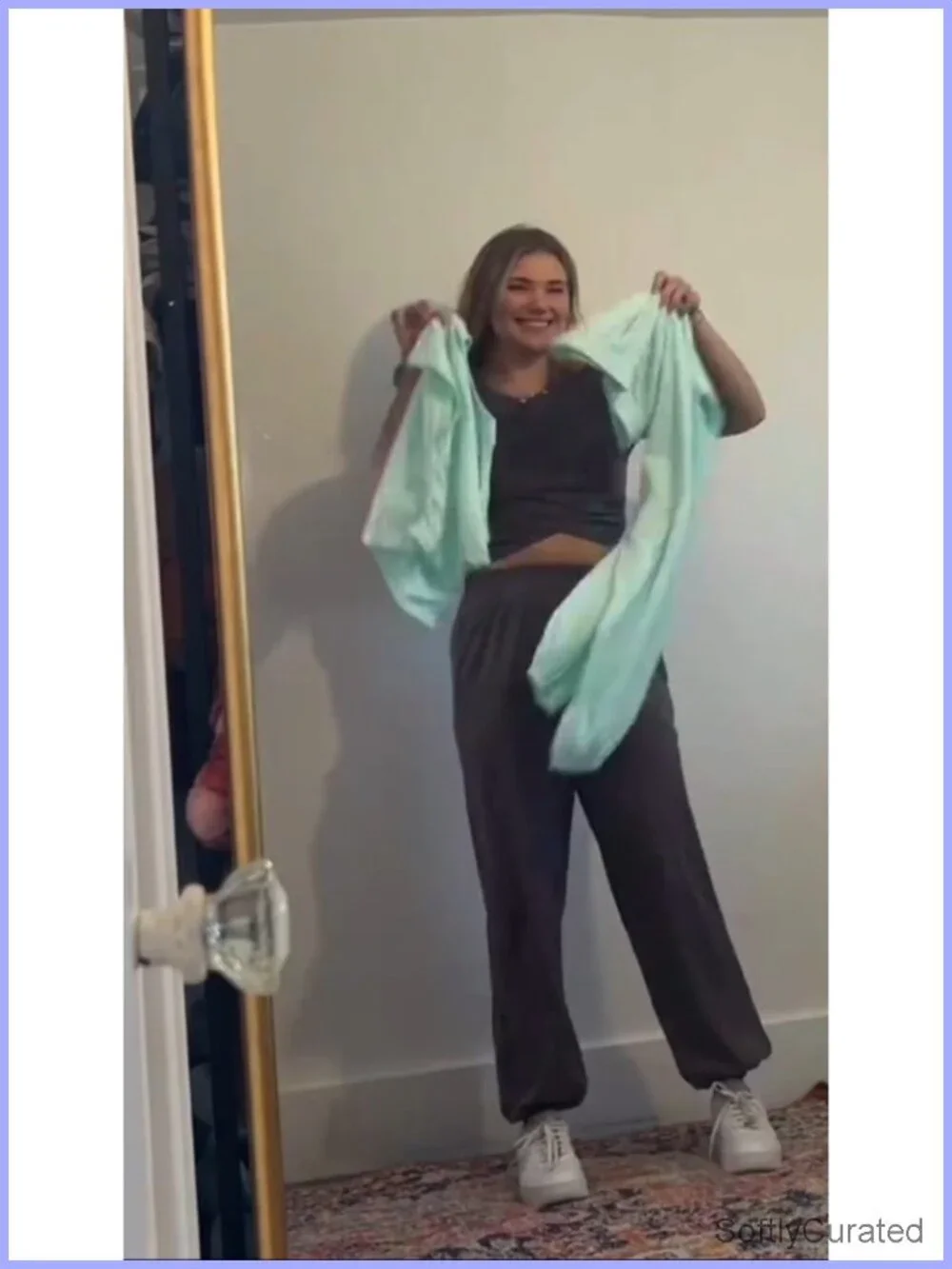 Two Piece Lounge Set Crop Top Joggers Tracksuit Pockets